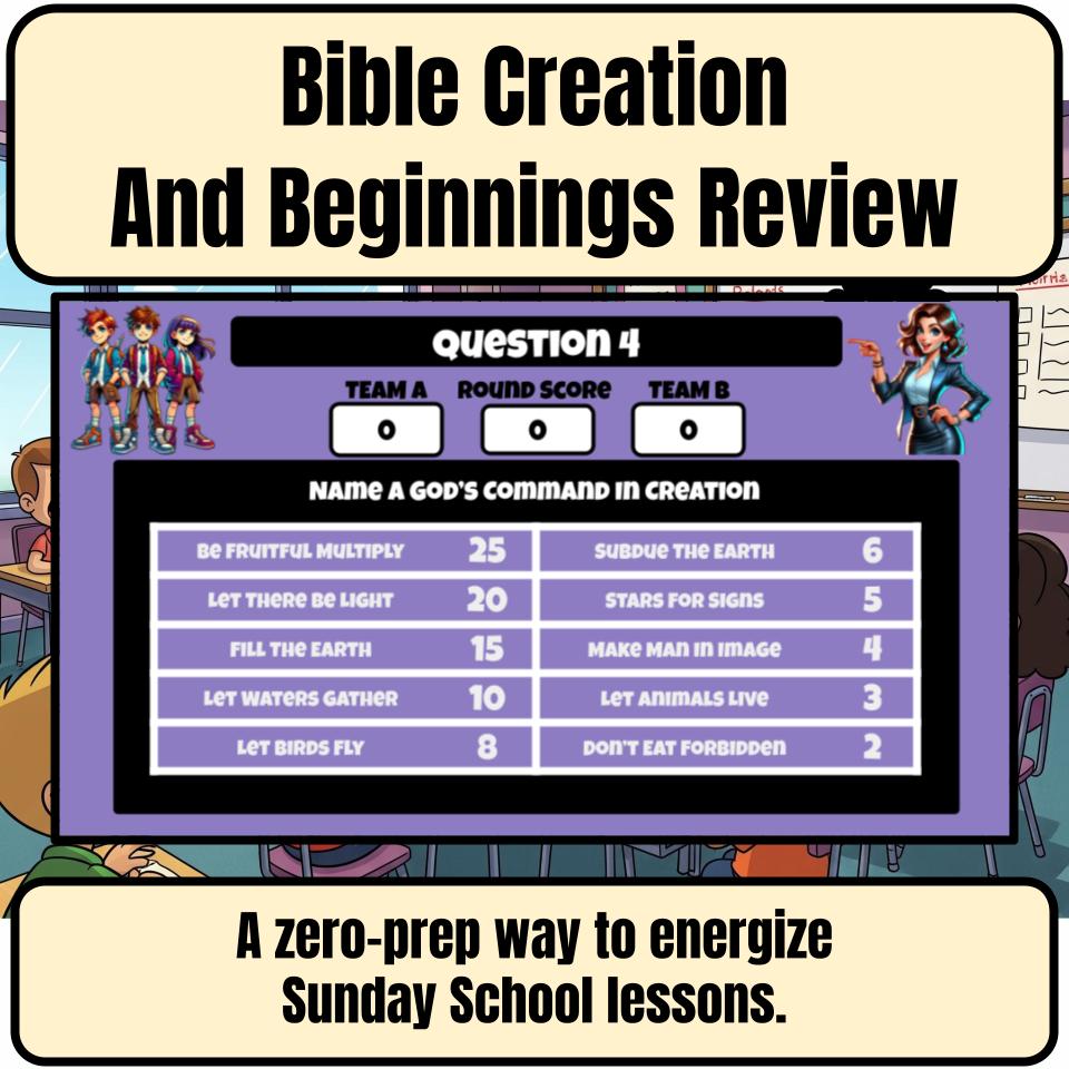 Bible Creation And Beginnings Feud Review BF0004