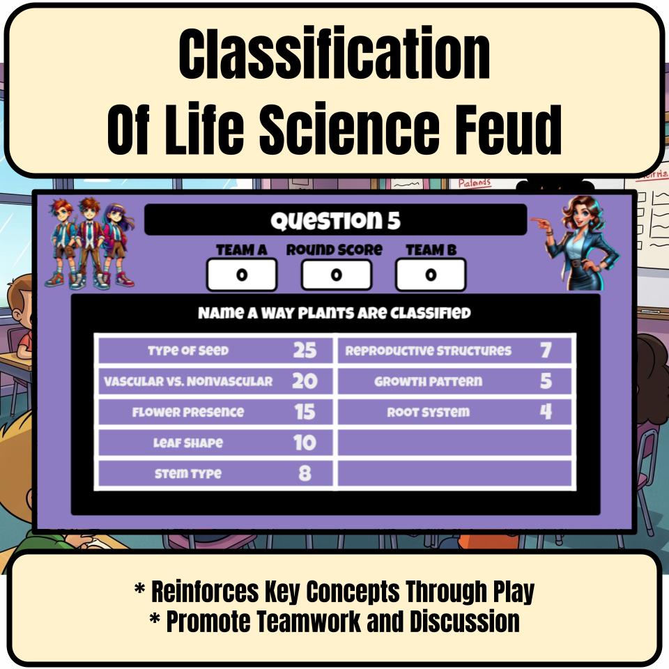 Classification Of Life Science Feud Review CF0004