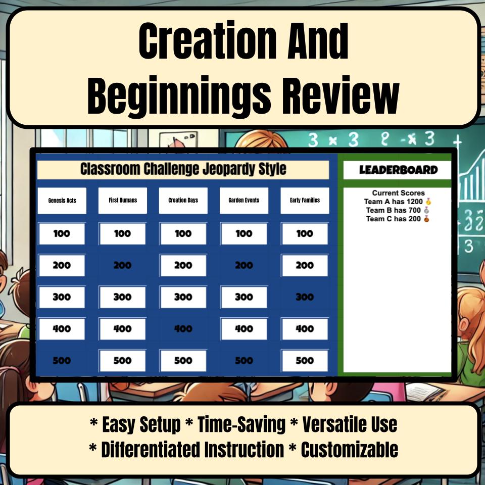 Creation And Beginnings Jeopardy Bible B0004
