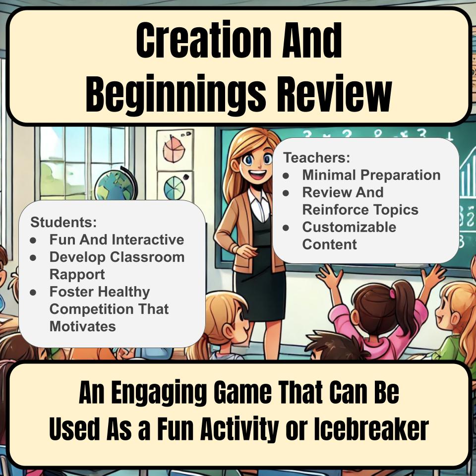 Creation And Beginnings Jeopardy Bible B0004
