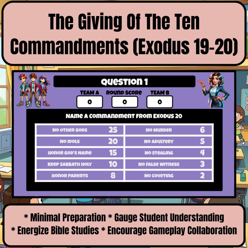 The Giving Of The Ten Commandments - Exodus 19-20 Feud Review BF0040