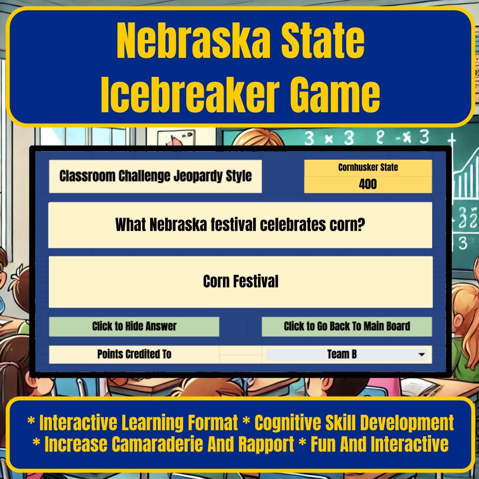 State of Nebraska Jeopardy Game I0040