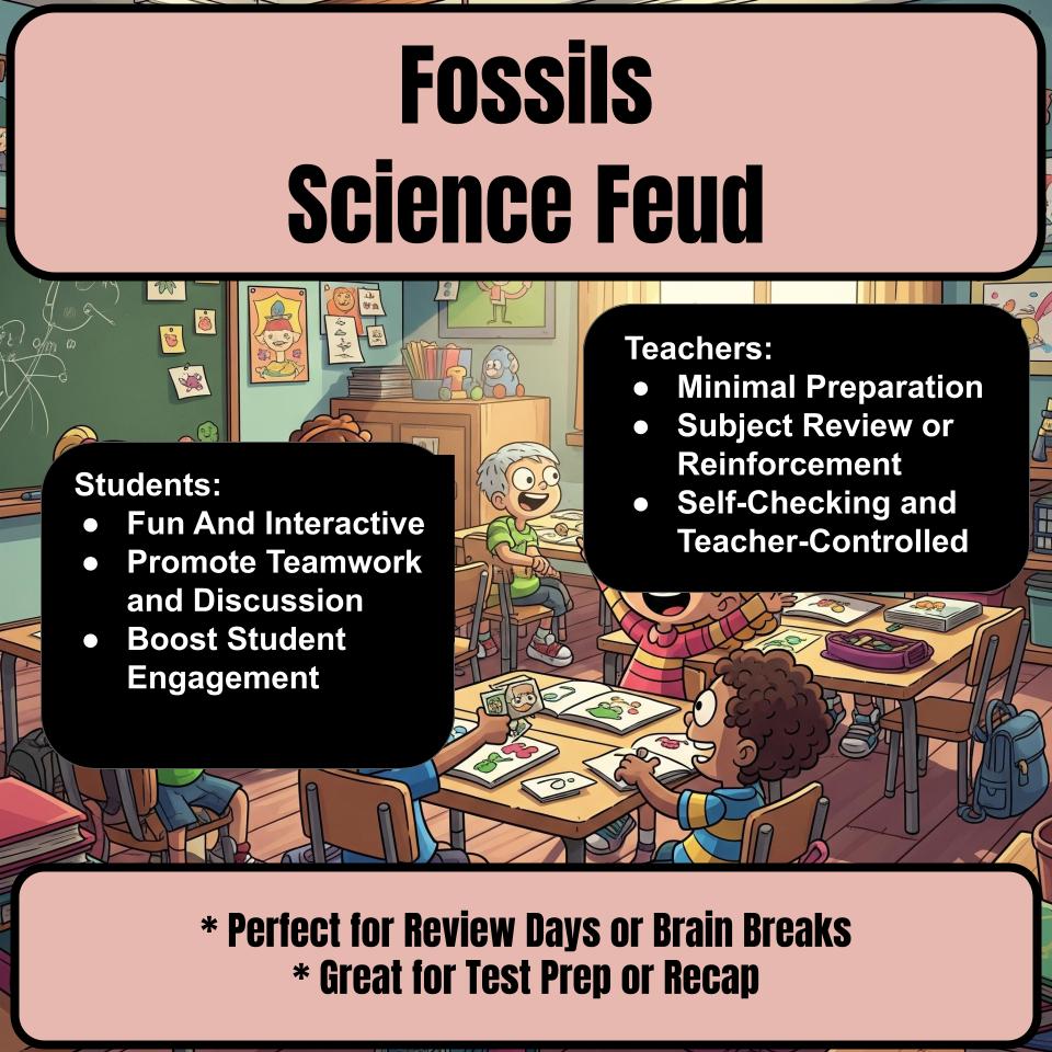 Fossils Science Review Family Feud Style Game Activity CF0040