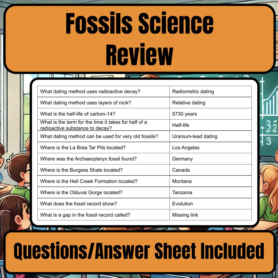 Fossils Jeopardy Science Review I0040
