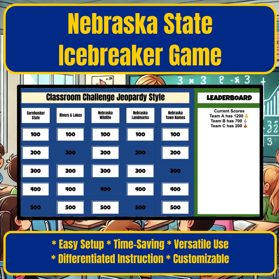 State of Nebraska Jeopardy Game I0040