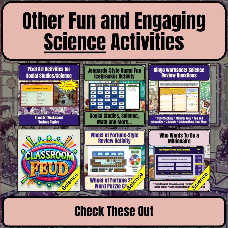 Fossils Science Review Family Feud Style Game Activity CF0040