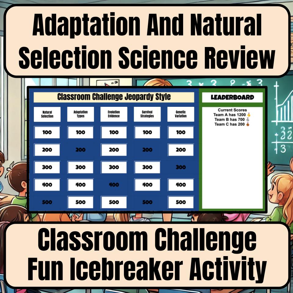 Adaptation And Natural Selection Jeopardy Science Review I0041