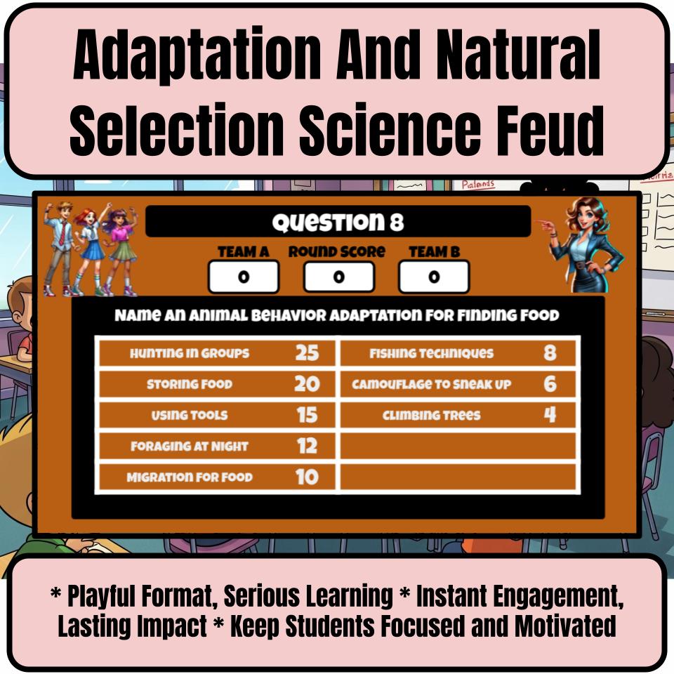Adaptation And Natural Selection Science Feud Review CF0041