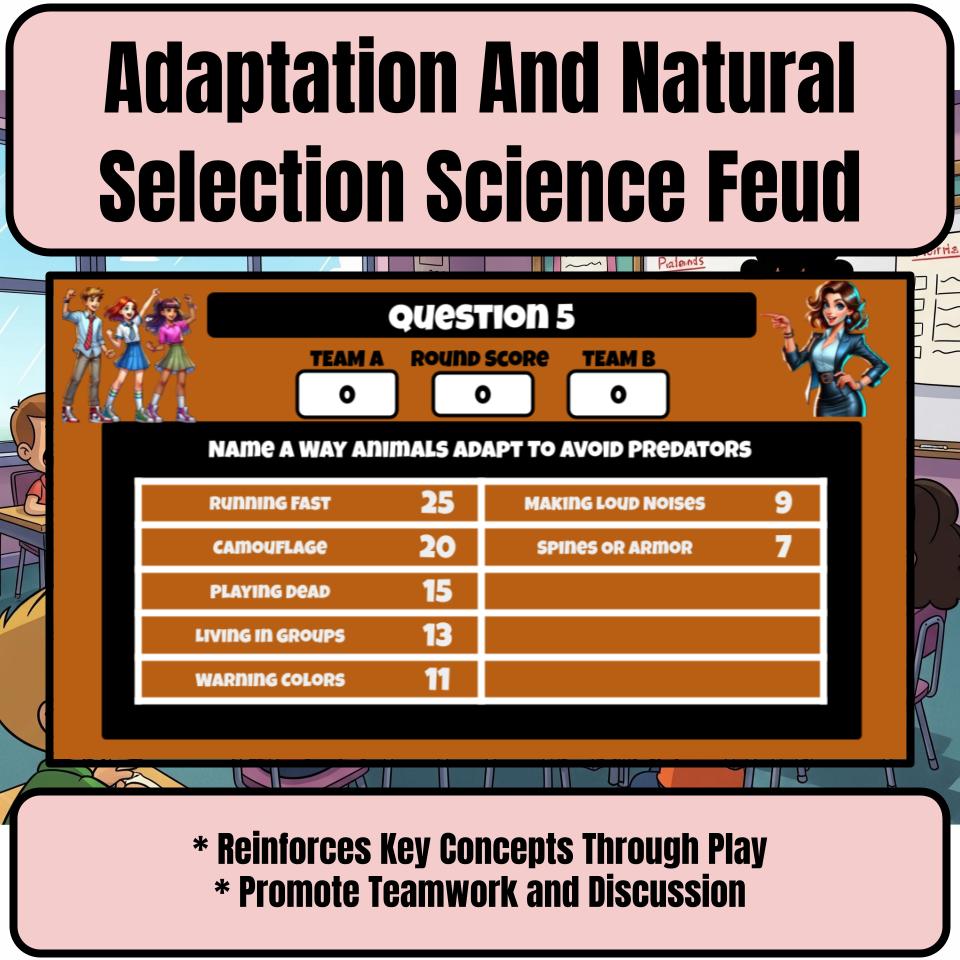 Adaptation And Natural Selection Science Feud Review CF0041