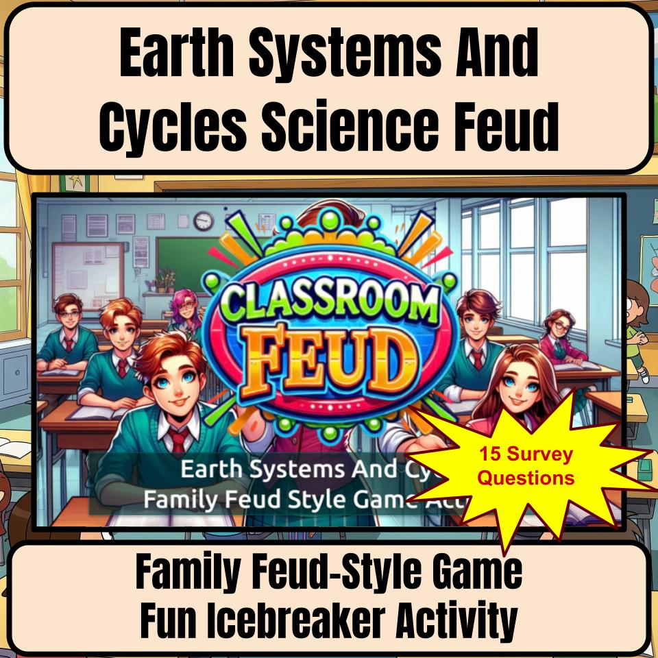 Earth Systems And Cycles Science Review Family Feud Style Game Activity CF0042