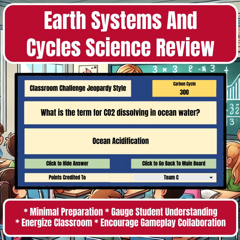 Earth Systems And Cycles Jeopardy Science Review I0042