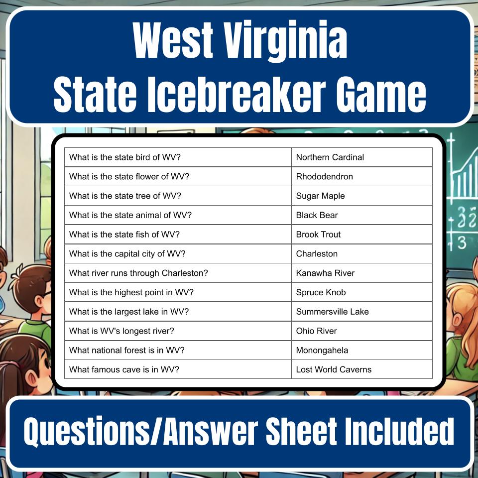 State of West Virginia Jeopardy Game I0042