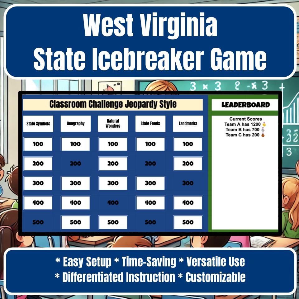 State of West Virginia Jeopardy Game I0042