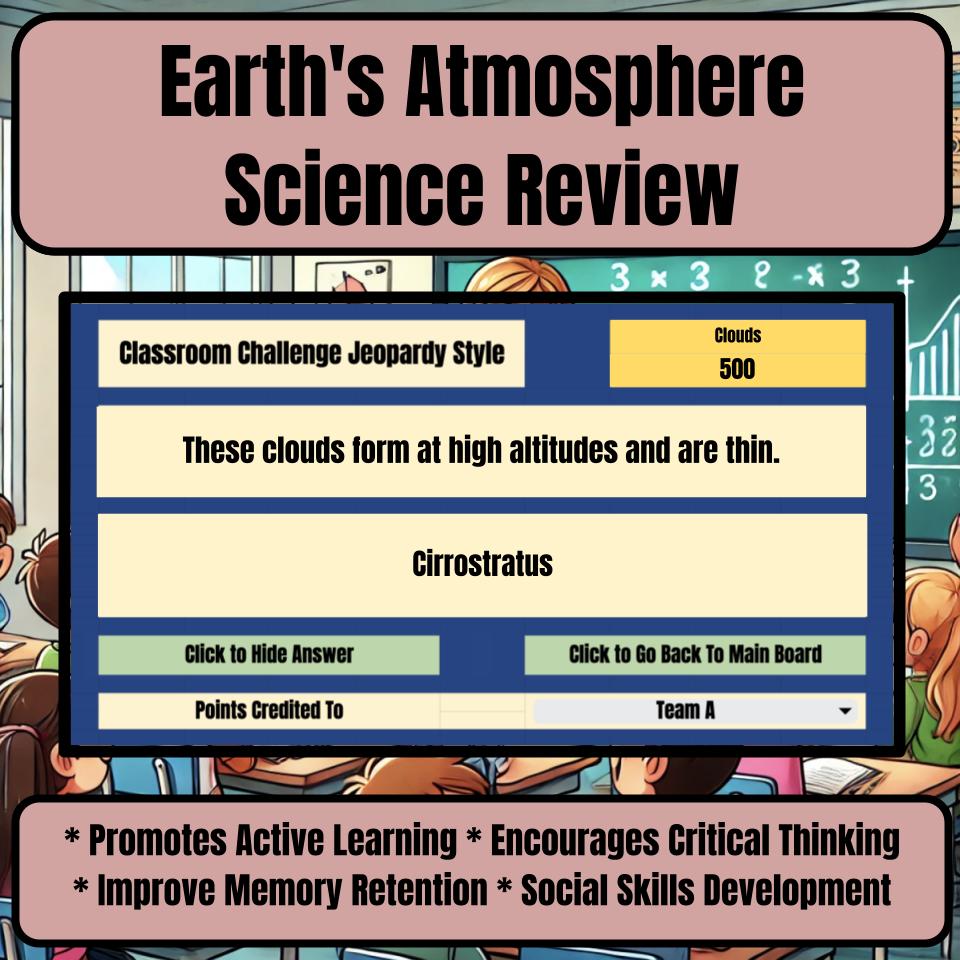 Earth'S Atmosphere Jeopardy Science Review I0043