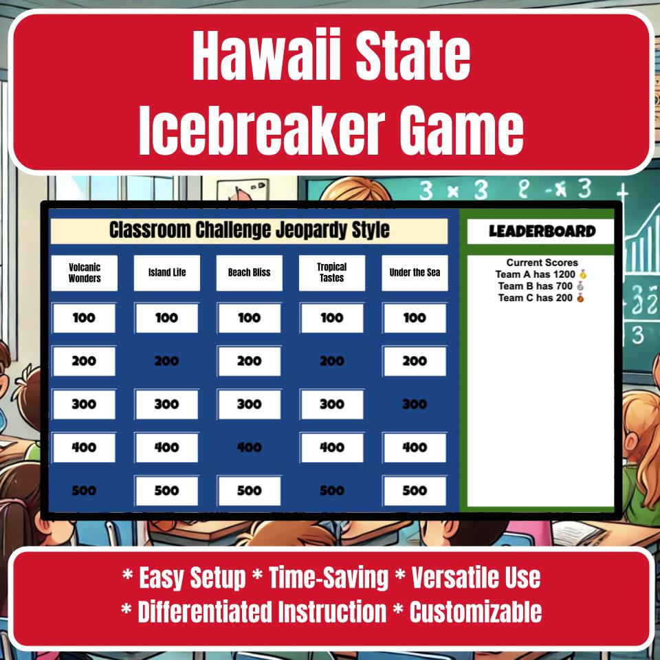 State of Hawaii Jeopardy Game I0043