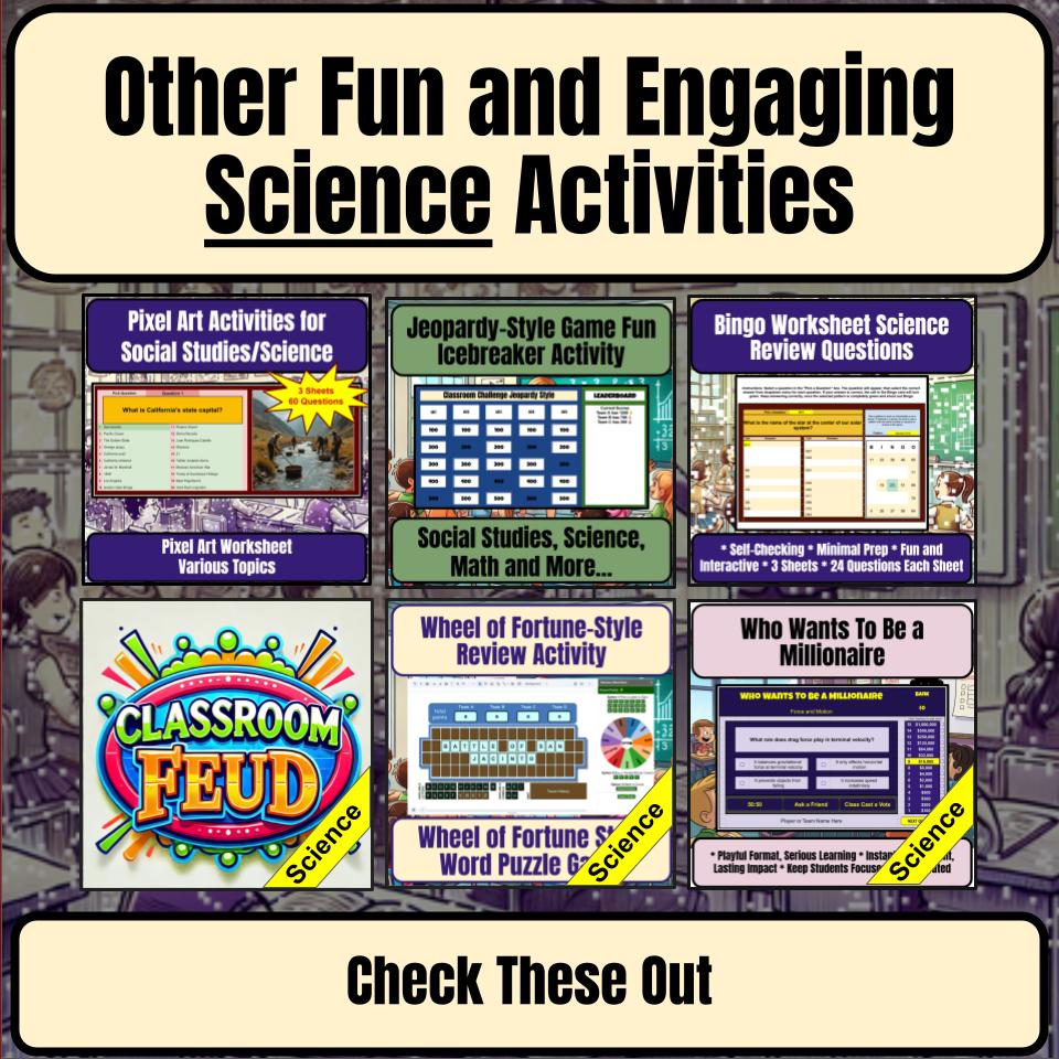 Earth'S Atmosphere Science Review Family Feud Style Game Activity CF0043