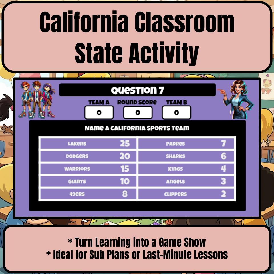 California Social Studies Family Feud Review Game CF0439