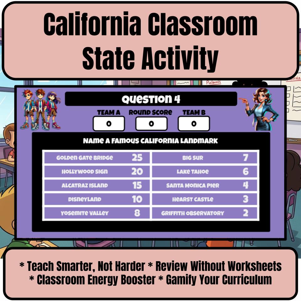 California Social Studies Family Feud Review Game CF0439