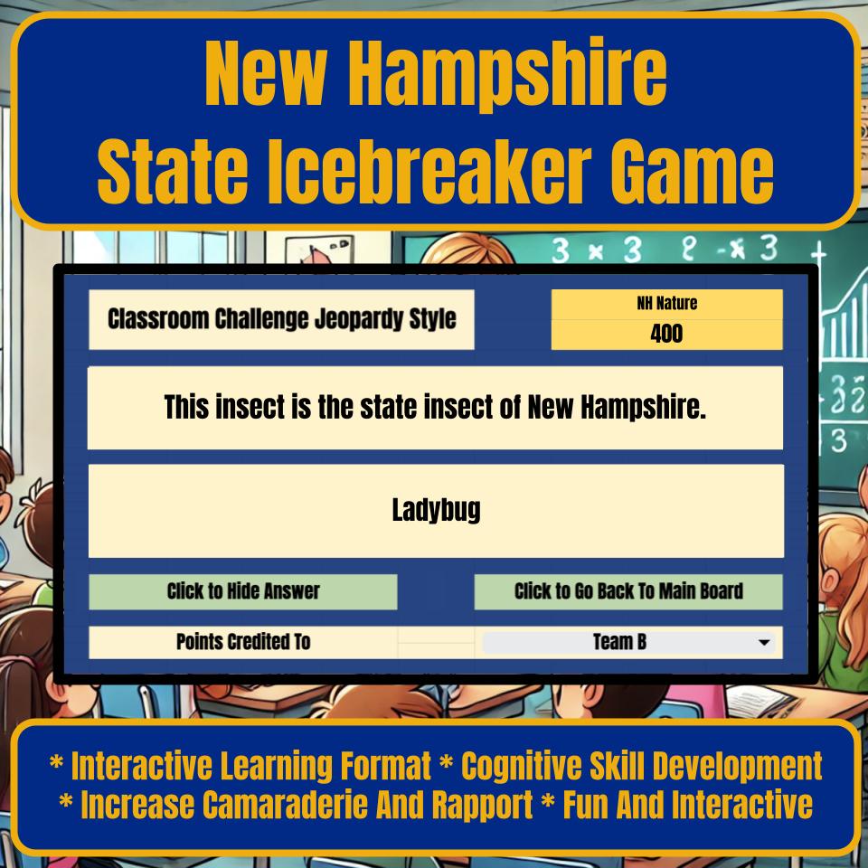 State of New Hampshire Jeopardy Game I0044