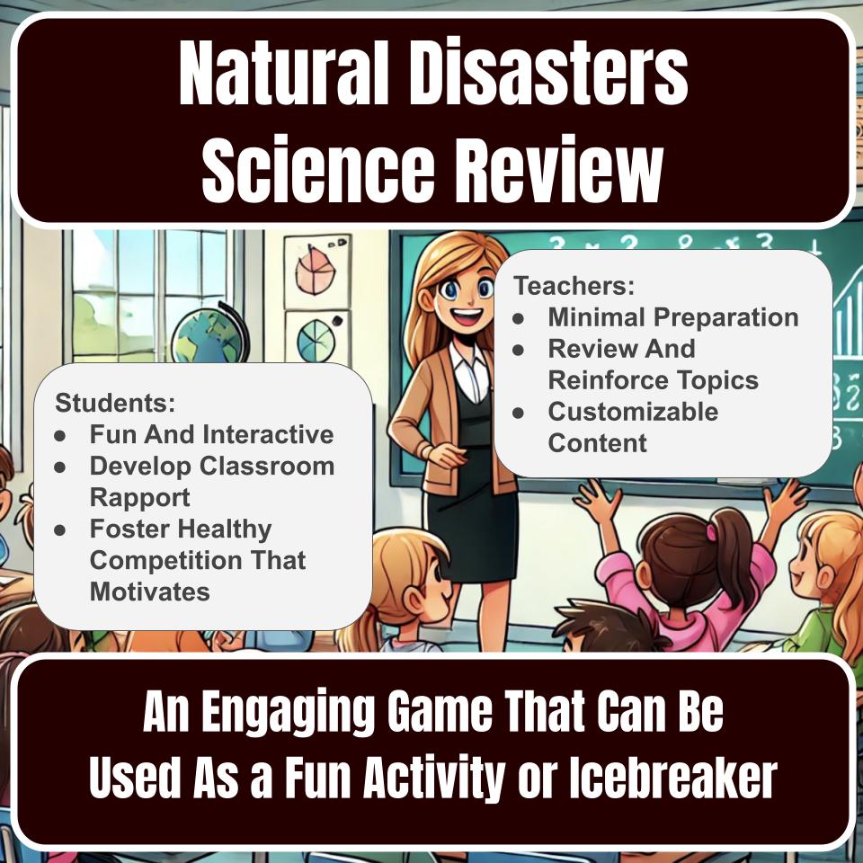 Natural Disasters Jeopardy Science Review I0044