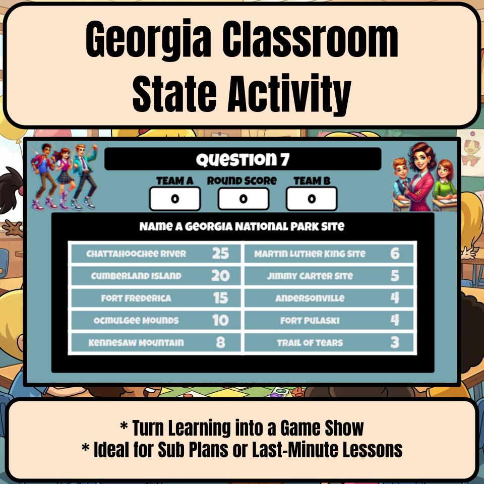 Georgia Social Studies Family Feud Review Game CF0441