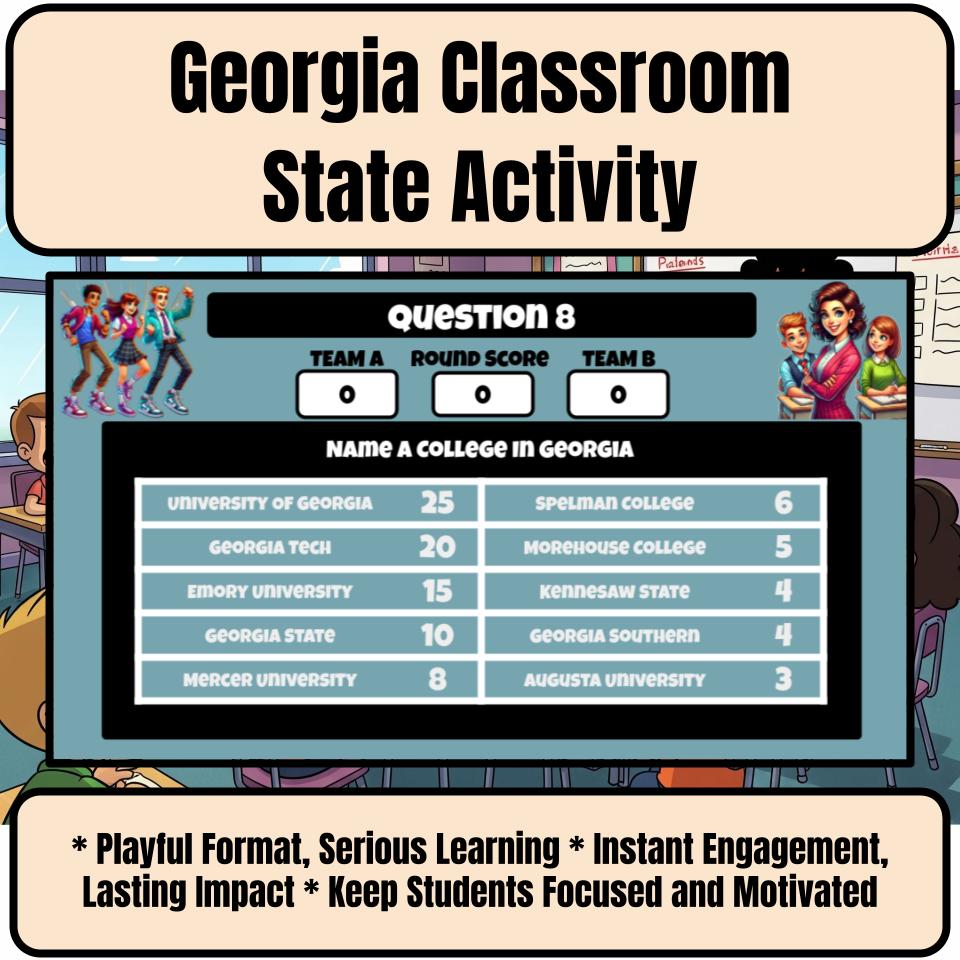 Georgia Social Studies Family Feud Review Game CF0441