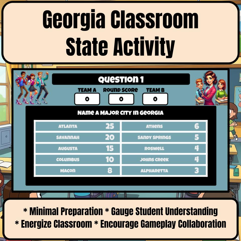 Georgia Social Studies Family Feud Review Game CF0441