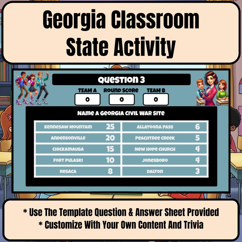 Georgia Social Studies Family Feud Review Game CF0441