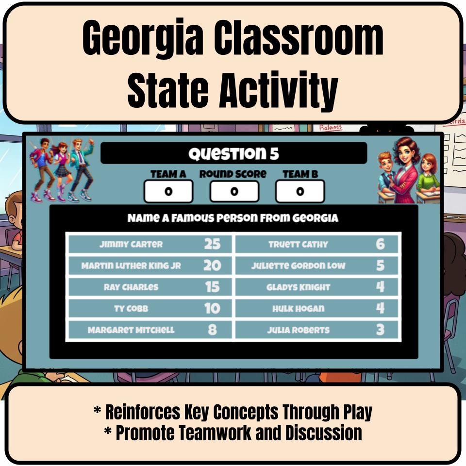 Georgia Social Studies Family Feud Review Game CF0441