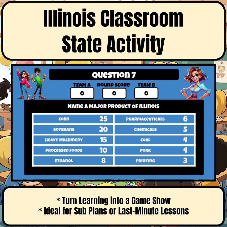 Illinois Social Studies Family Feud Review Game CF0442