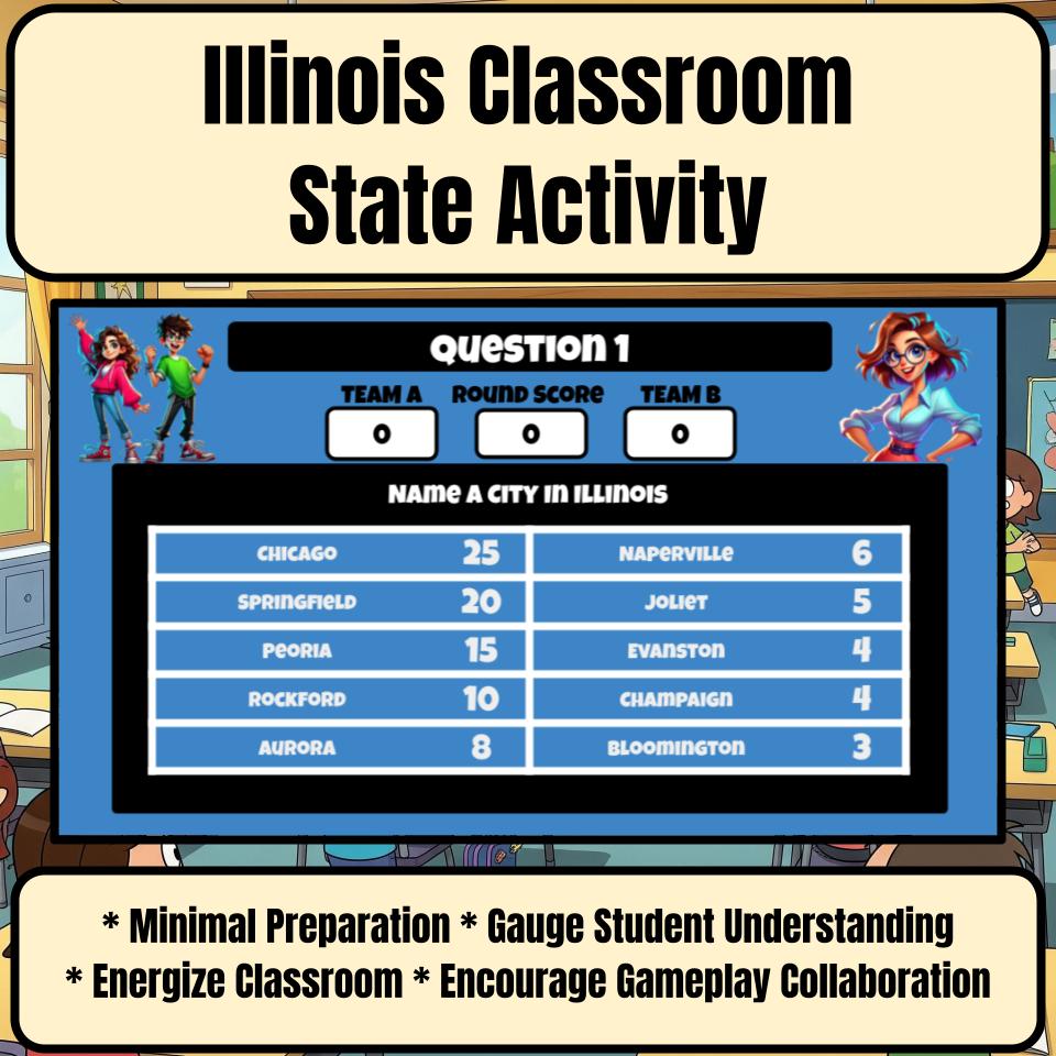Illinois Social Studies Family Feud Review Game CF0442