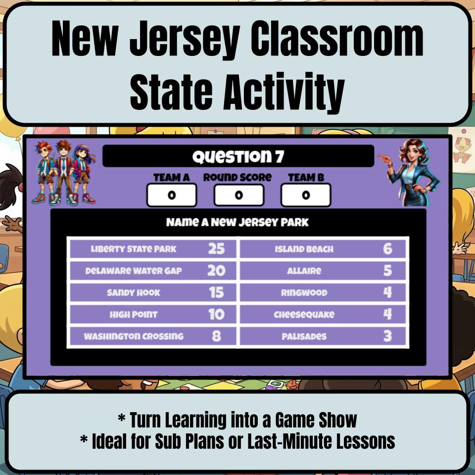New Jersey Social Studies Family Feud Review Game CF0444