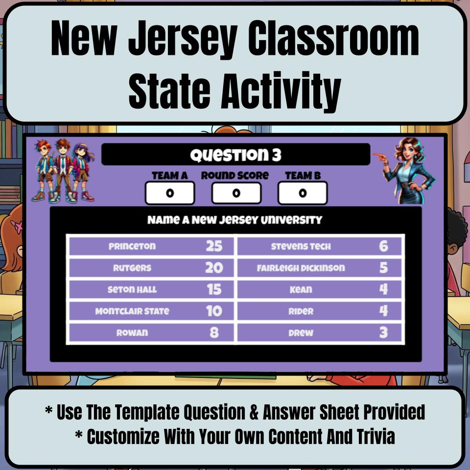 New Jersey Social Studies Family Feud Review Game CF0444