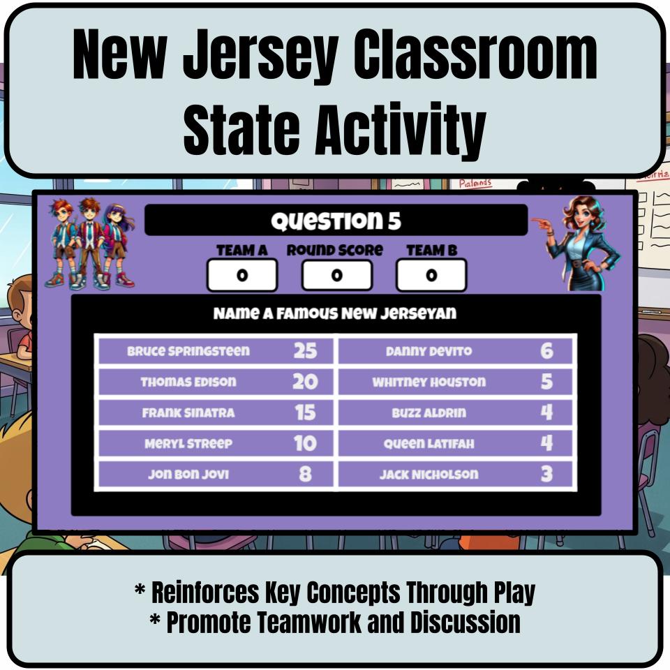 New Jersey Social Studies Family Feud Review Game CF0444