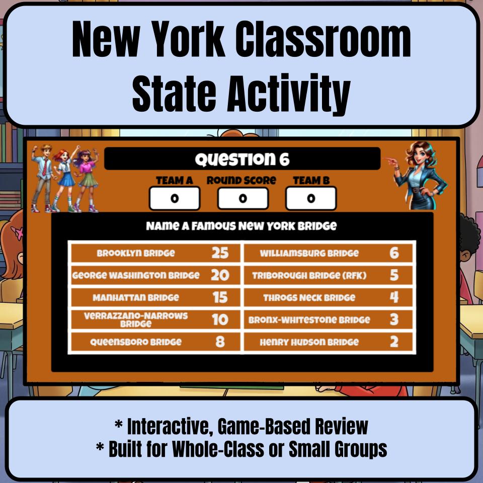 New York Social Studies Family Feud Review Game CF0445