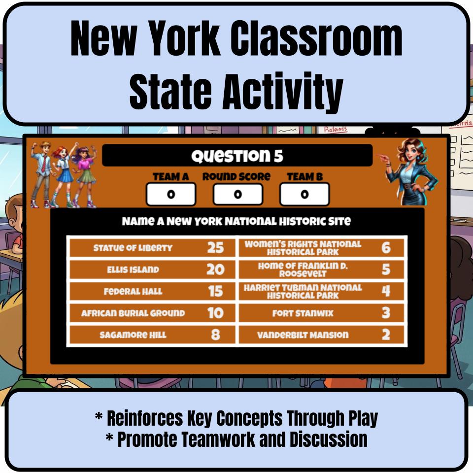 New York Social Studies Family Feud Review Game CF0445