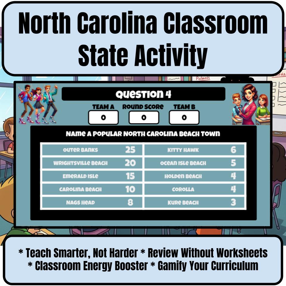 North Carolina Social Studies Family Feud Review Game CF0446