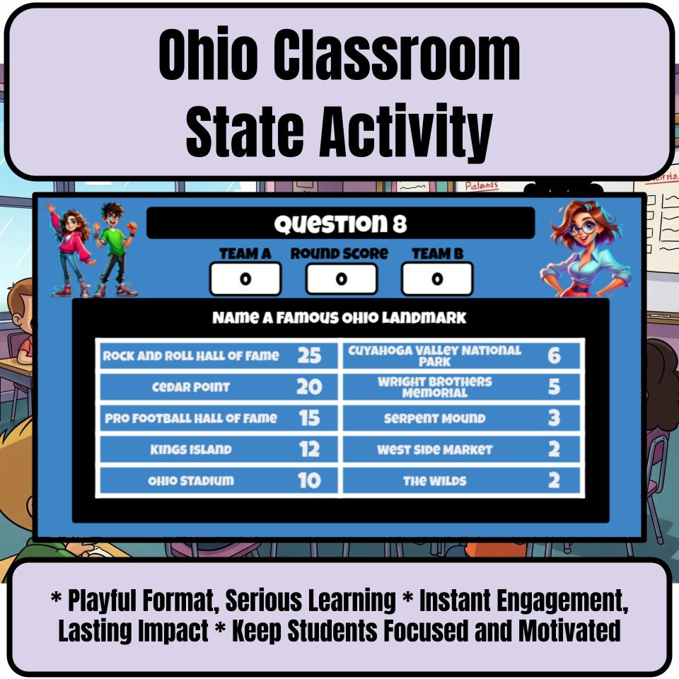 Ohio Social Studies Family Feud Review Game CF0447