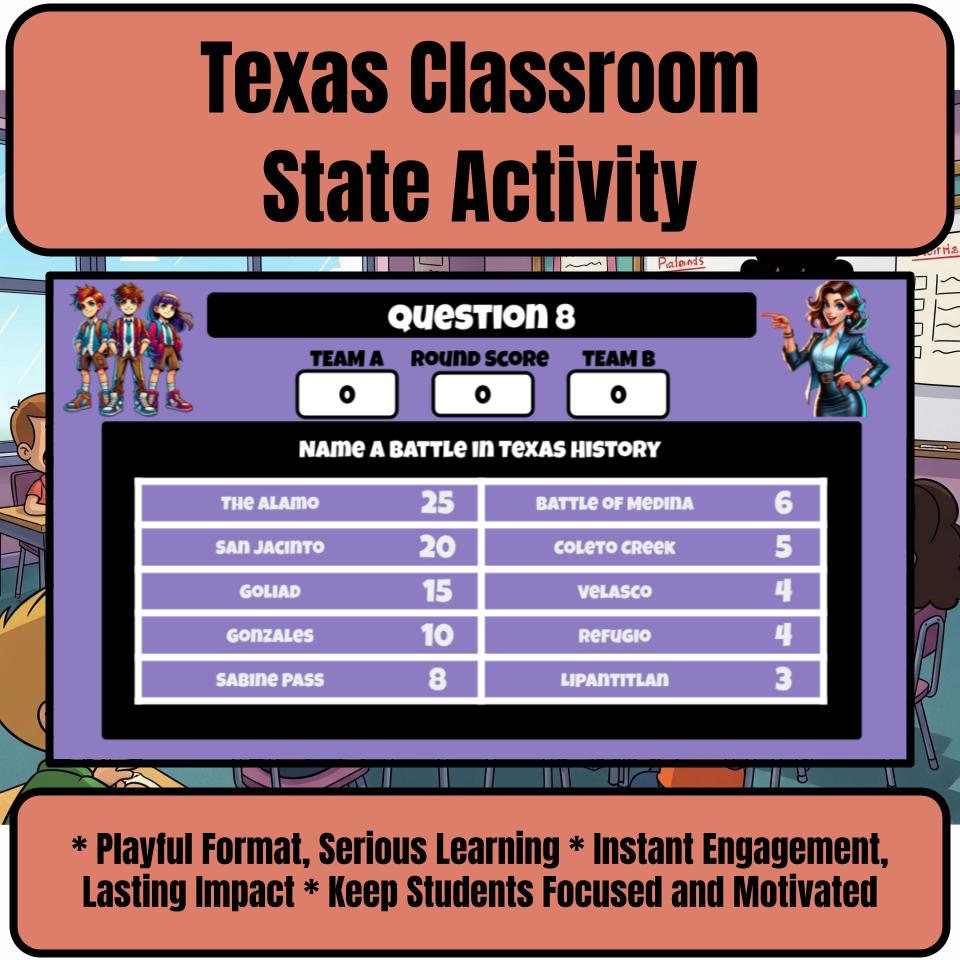 Texas Social Studies Family Feud Review Game CF0449