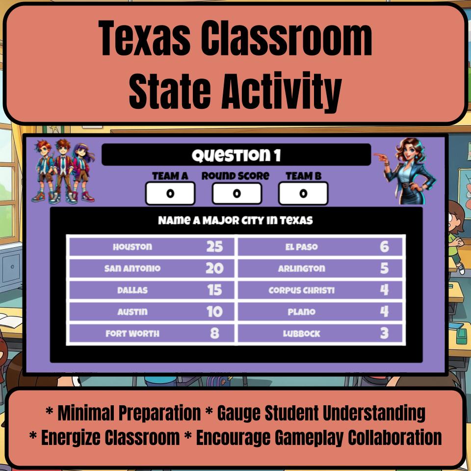 Texas Social Studies Family Feud Review Game CF0449