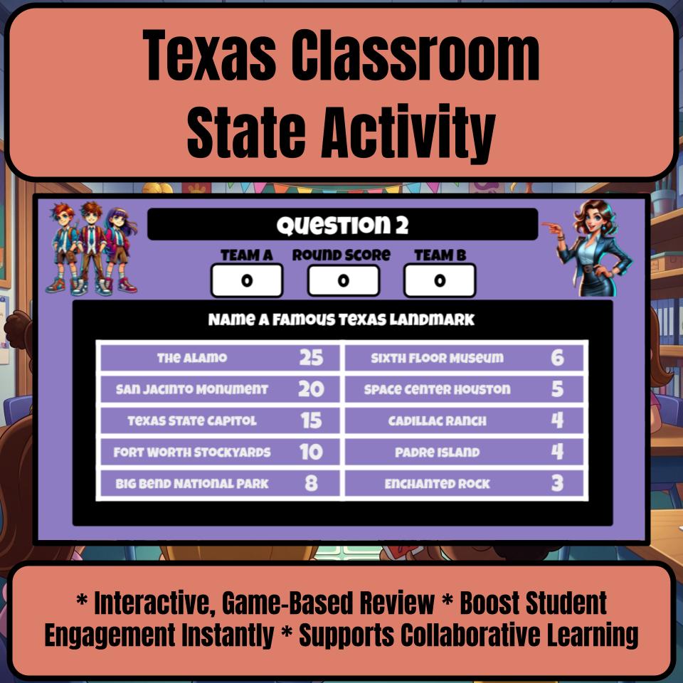 Texas Social Studies Family Feud Review Game CF0449