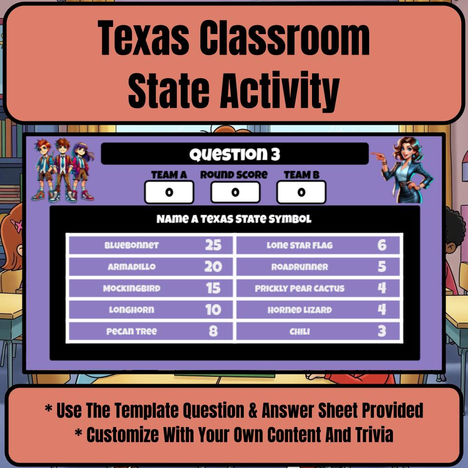 Texas Social Studies Family Feud Review Game CF0449