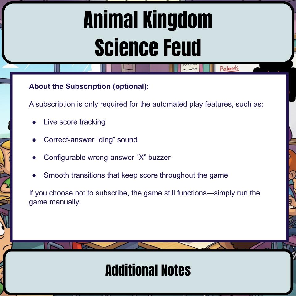 Animal Kingdom Science Feud Review CF0045