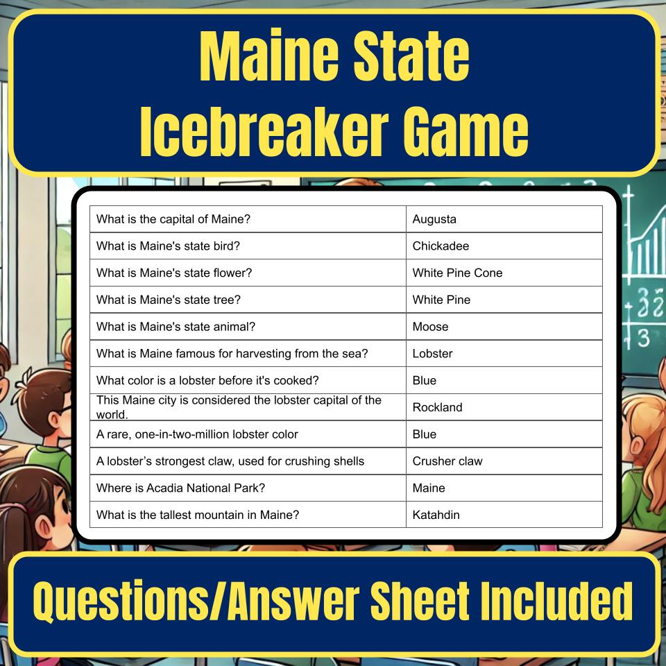 State of Maine Jeopardy Game I0045