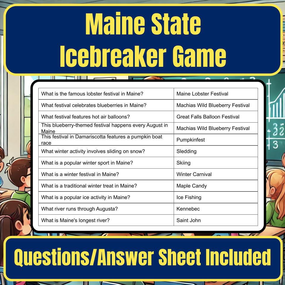 State of Maine Jeopardy Game I0045