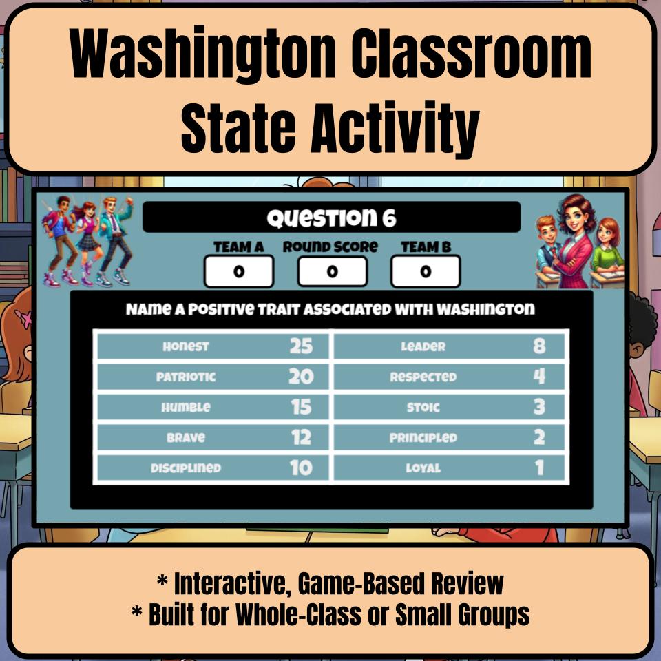 Washington Social Studies Family Feud Review Game CF0451