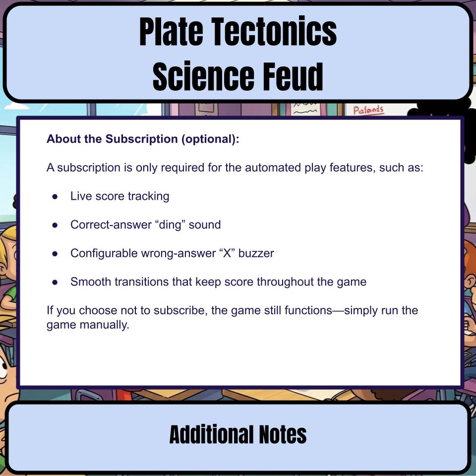 Plate Tectonics Science Feud Review CF0046