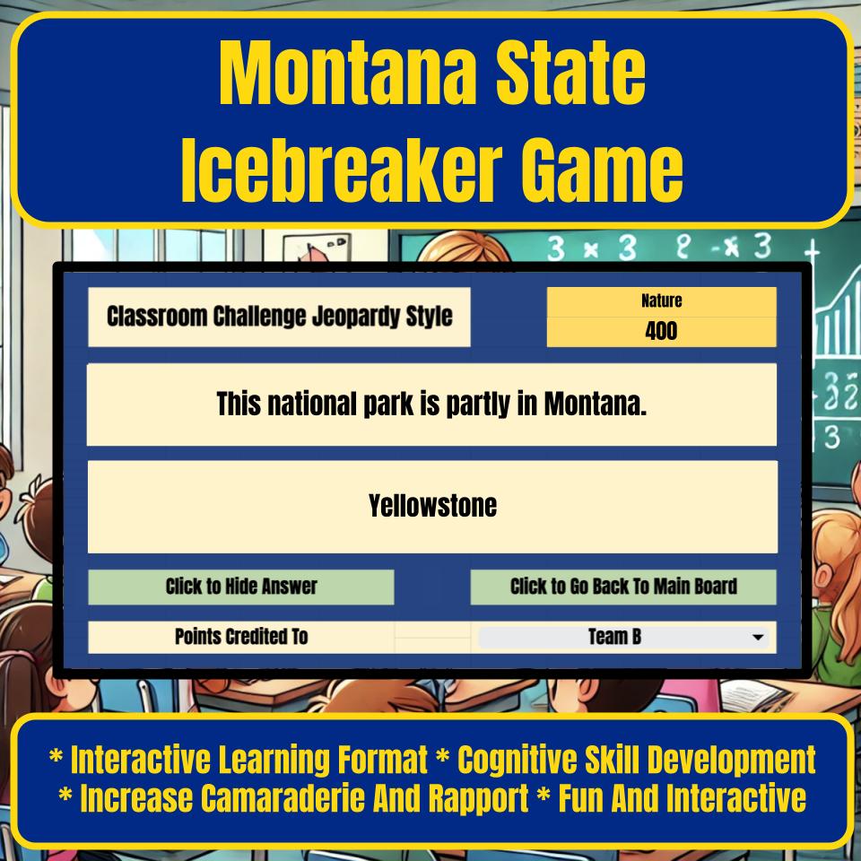 State of Montana Jeopardy Game I0046