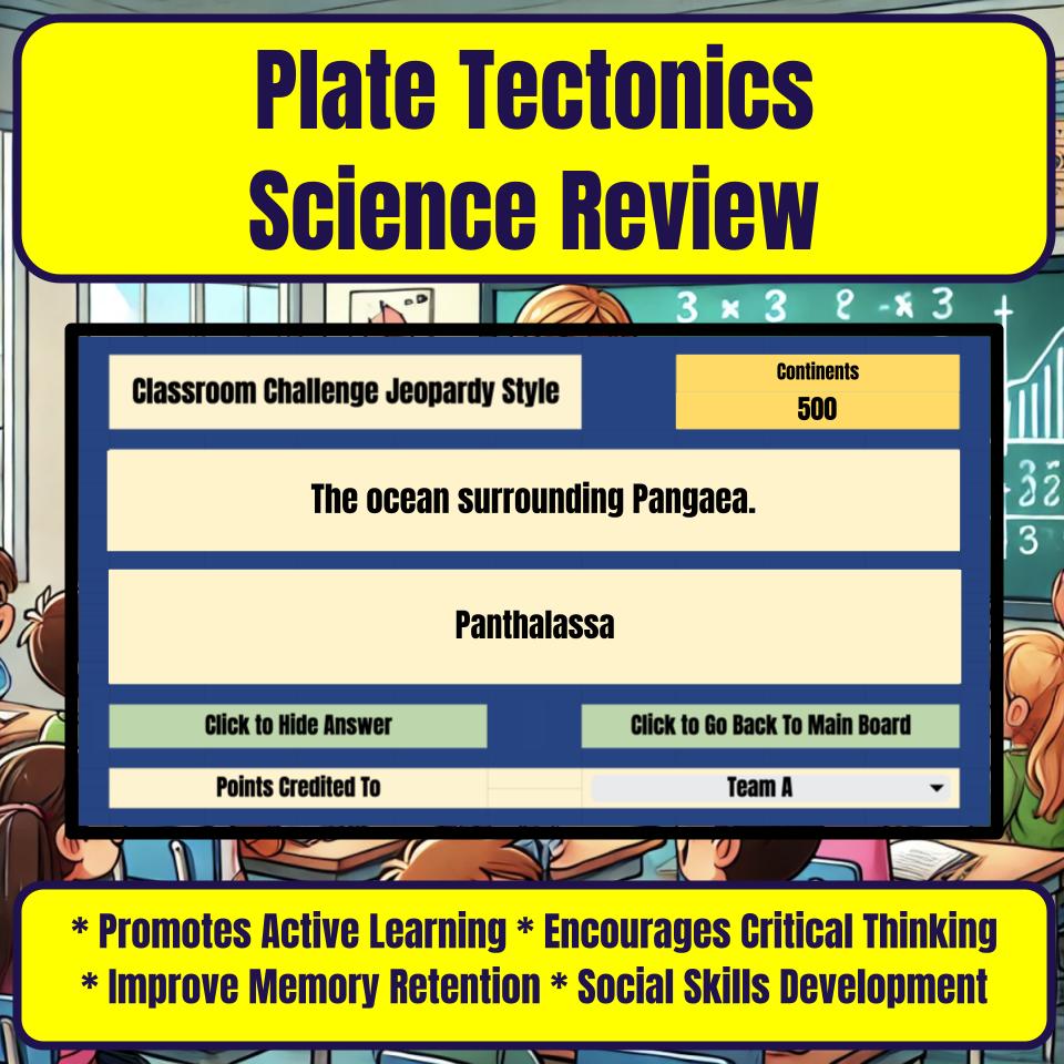 Plate Tectonics Jeopardy Science Review I0046