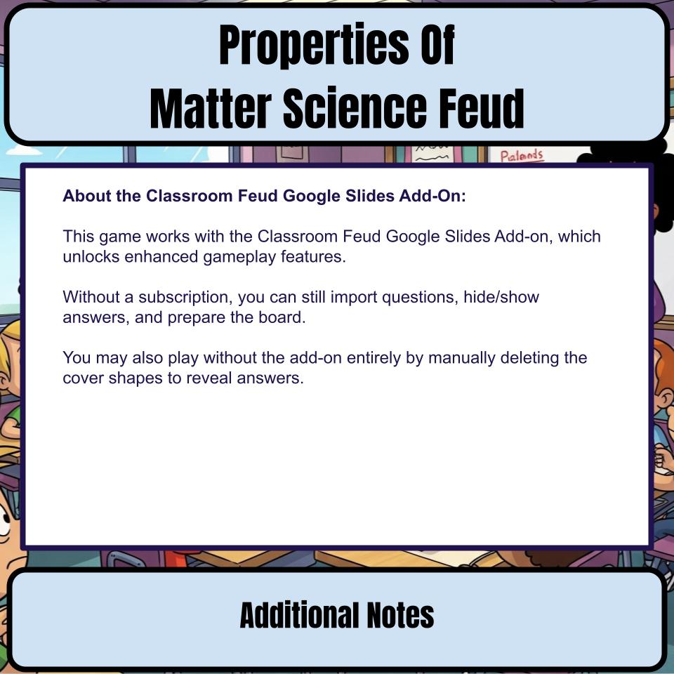 Properties Of Matter Science Feud Review CF0047
